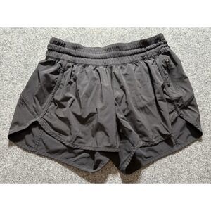 Lululemon Tracker Short V Black Short Lined 4" Inseam Women's‎ 10